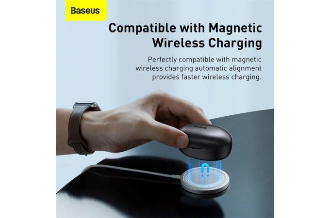 Наушники вакуумные беспроводные BASEUS True W11 Bluetooth 40 мАч (черный)