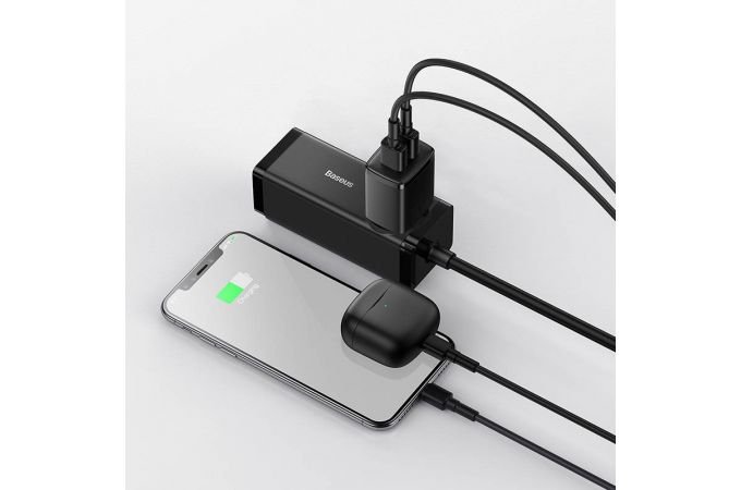 Сетевое зарядное устройство 2USB BASEUS Compact Charger 2.1A, 10.5W (чёрный)