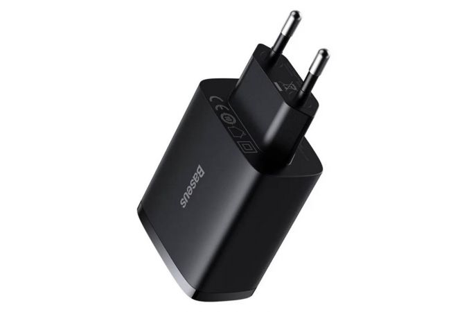 Сетевое зарядное устройство BASEUS Compact Charger 3U 3*USB, 3.4A, 17W, черный