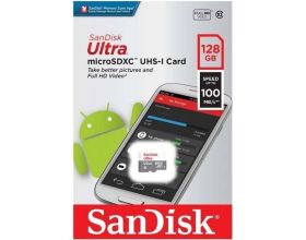 Карта памяти MicroSDXC_128 Gb SanDisk Ultra 100Mb/s б/ад SDSQUNR-128G-GN6MN