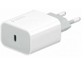 Сетевое зарядное устройство Deppa (11424) USB Type-C, Power Delivery, 20Вт, белый