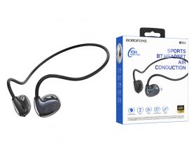 Наушники вакуумные беспроводные BOROFONE BE63 Talent air conduction BT headset Bluetooth (черный)