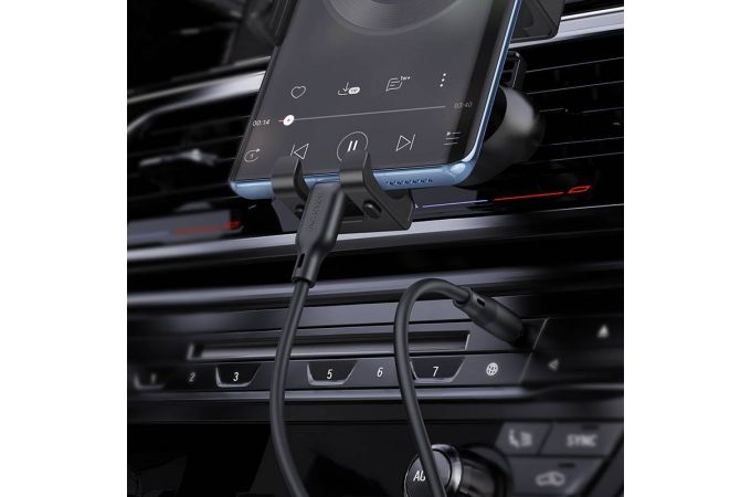 Кабель аудио BOROFONE BL18 (штекер Type-C - штекер AUX) Digital audio conversion cable (белый) силиконовый