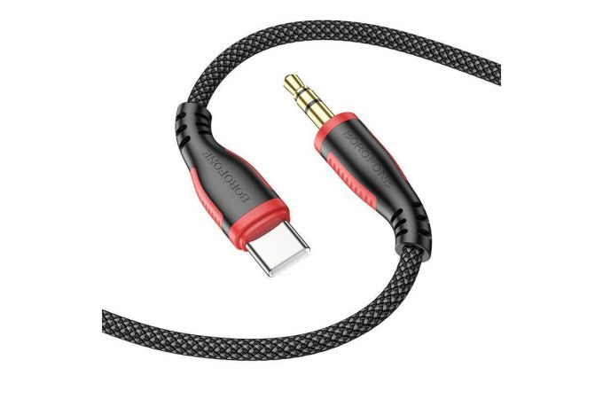 Кабель аудио BOROFONE BL14 (штекер Type-C - штекер AUX) Digital audio conversion cable (черный)