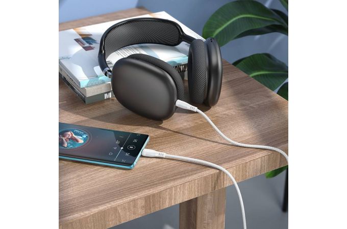 Кабель аудио BOROFONE BL14 (штекер Type-C - штекер AUX) Digital audio conversion cable (черный)