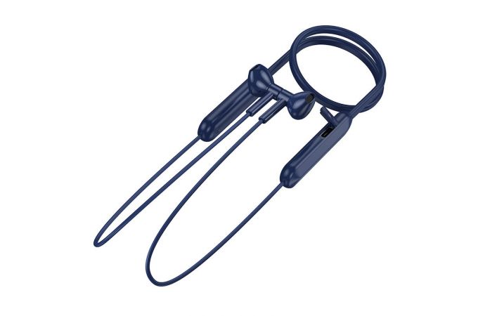 Наушники вакуумные беспроводные BOROFONE BE70 Light neck-hanging (черный обсидиан)