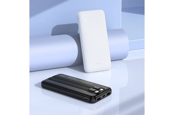 Универсальный дополнительный аккумулятор Power Bank HOCO J118 Speed energy with cable (10000mAh) (черный)