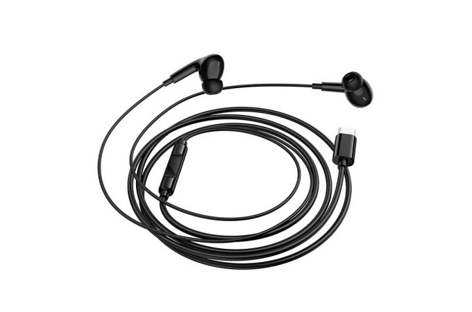 Наушники вакуумные проводные BOROFONE BM100 Pro Fuente разъем Type-C (белый)