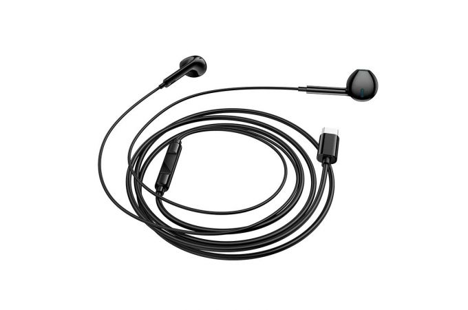 Наушники вакуумные проводные BOROFONE BM100 Fuente разъем Type-C (черный)