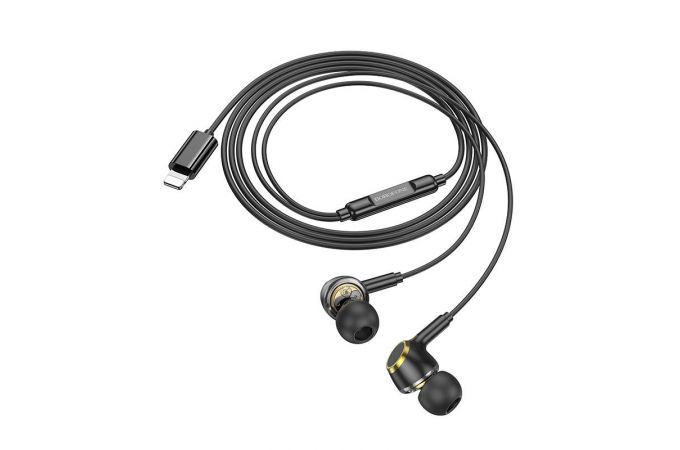 Наушники вакуумные проводные BOROFONE BM90 Miller штекер Lightning (белый)