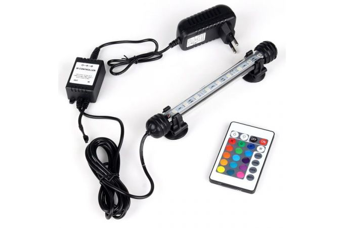 Лампа аквариумная Огонек OG-LDP03 RGB (пульт, 180 мм)
