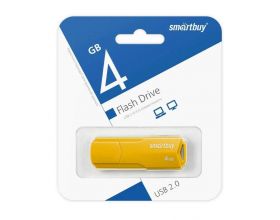 Флешка USB 2.0 SmartBuy 4 GB CLUE Yellow (SB4GBCLU-Y)