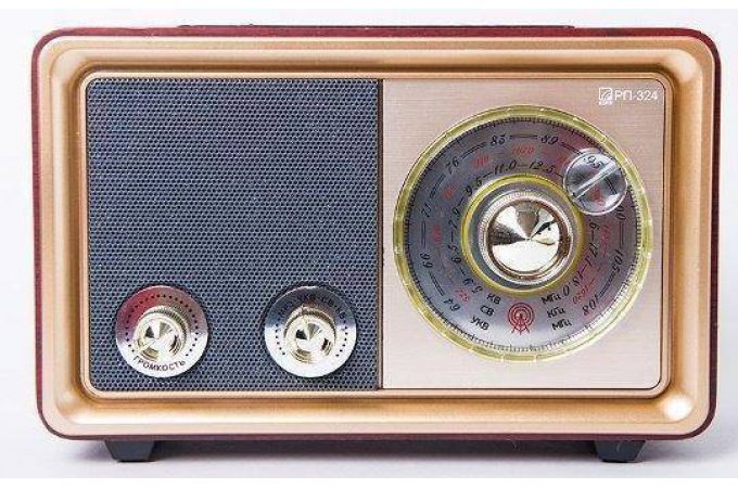 Радиоприемник Сигнал РП-324 УКВ 64-108МГц, СВ, КВ, бат. 2*R20, 220V, USB/micro