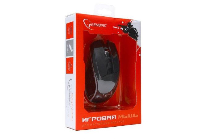 Мышь игровая проводная Gembird MG-500 (черный)