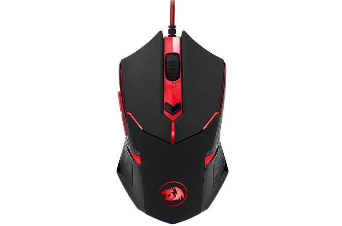 Мышь игровая проводная Redragon Centrophorus (черно-красный)