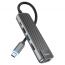 Разветвитель USB HUB HOCO HB23 Type-C (M) --> HDMI (F) + USB3.0 (F) + USB2.0 (F) + RJ45 (F) + PD (F)