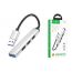 Разветвитель USB HUB 3.0 HOCO HB26 на 4 порта 1xUSB3.0 + 3xUSB2.0 (Silver)