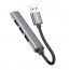 Разветвитель USB HUB 3.0 HOCO HB26 на 4 порта 1xUSB3.0 + 3xUSB2.0 (Metal Gray)