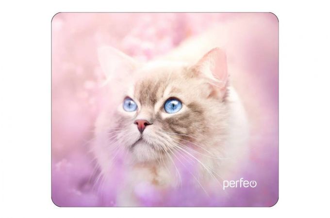 Коврик для мышки Perfeo "Cat", Рис.15 (240*200*2 мм), ткань+резиновое основание