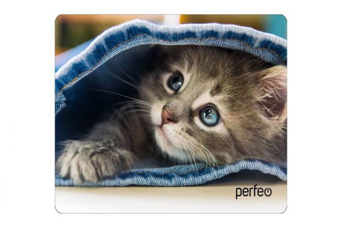 Коврик для мышки Perfeo "Cat", Рис.7 (350*250*4 мм), ткань+резиновое основание