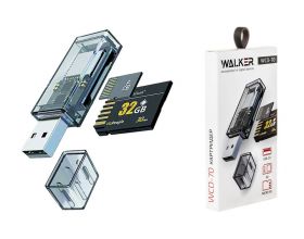 Картридер WALKER WCD-70 (SD/micro SD), USB