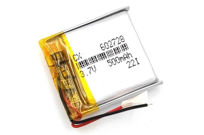 Универсальный аккумулятор 25x25x6 3.7V 500mAh (602525P)