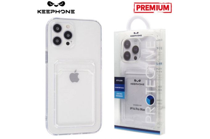 Чехол для телефона KEEPHONE CART HOLDER iPhone 14 PRO MAX (прозрачный)