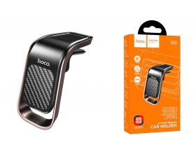 Держатель автомобильный для телефона HOCO CA74 Universe air outlet magnetic in-car holder черно-бронзовый