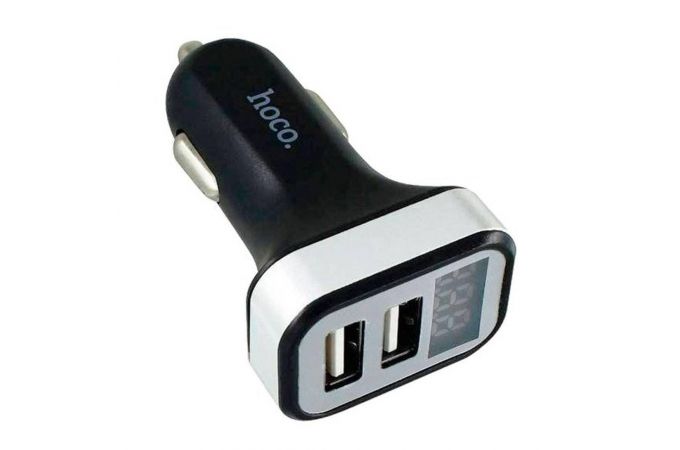 Автомобильное зарядное устройство АЗУ 2USB HOCO Z3 5V/9V Fast Charging с контролем напряжения бортов (черный)