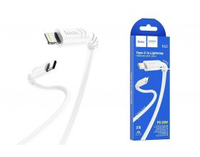Кабель USB Type-C - Lightning HOCO X62 3A PD20W (белый) 1м