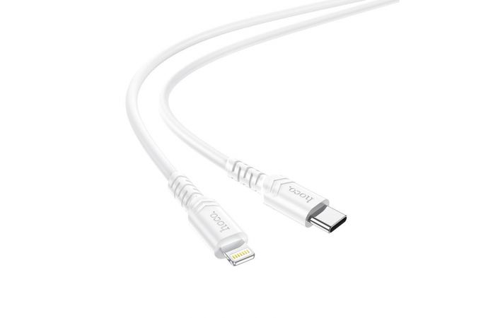 Кабель USB Type-C - Lightning HOCO X62 3A PD20W (белый) 1м