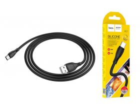 Кабель USB - USB Type-C HOCO X61, 3A (черный) 1м (силиконовый)