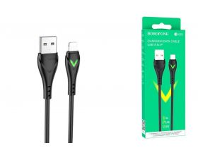 Кабель USB - Lightning BOROFONE BX65 2,4A (черный) 1м