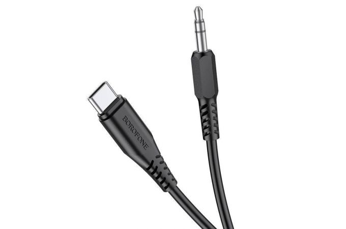Кабель аудио BOROFONE BL8 (штекер Type-C - штекер AUX) Digital audio conversion cable (черный)