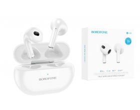 Наушники вакуумные беспроводные BOROFONE BW09 Sound true Wireless Earphone Bluetooth (белый)