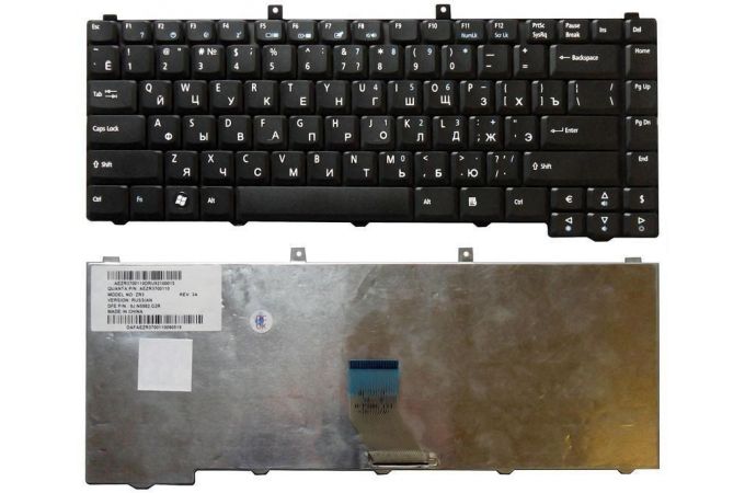 Клавиатура для ноутбука Acer Aspire 1400 1600 3680 5050 5570 5500 5573 черная