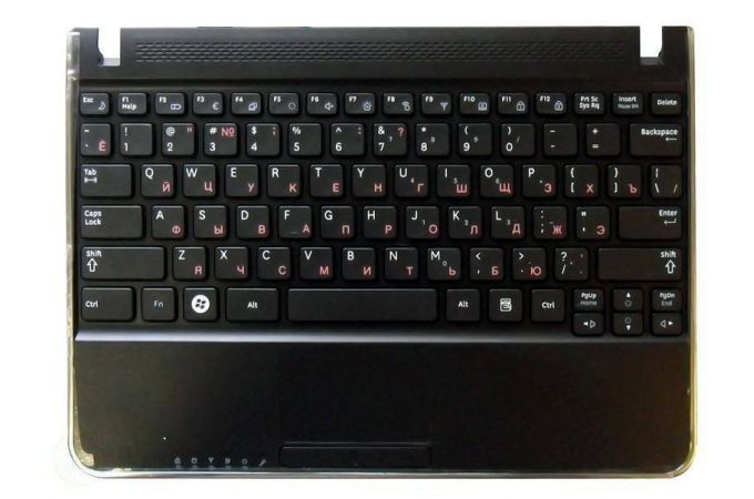 Клавиатура для ноутбука Samsung N210 N220 топ-панель черная