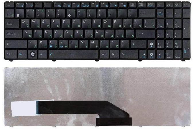 Клавиатура для ноутбука Asus K50 K60 K70 черная