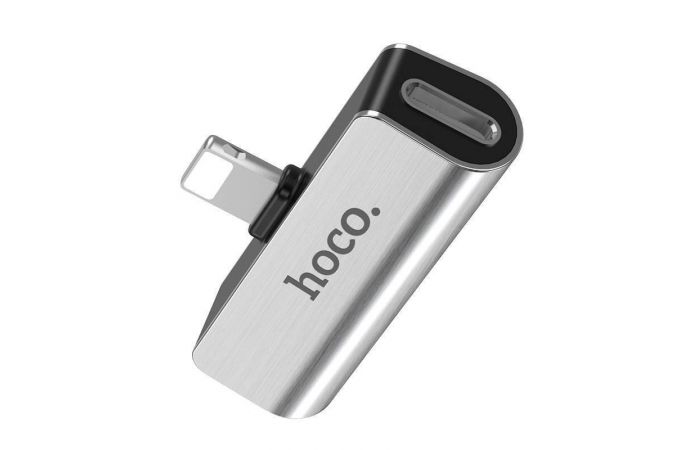 Переходник HOCO LS25 (штекер lightning - гнездо lightning+3,5)
