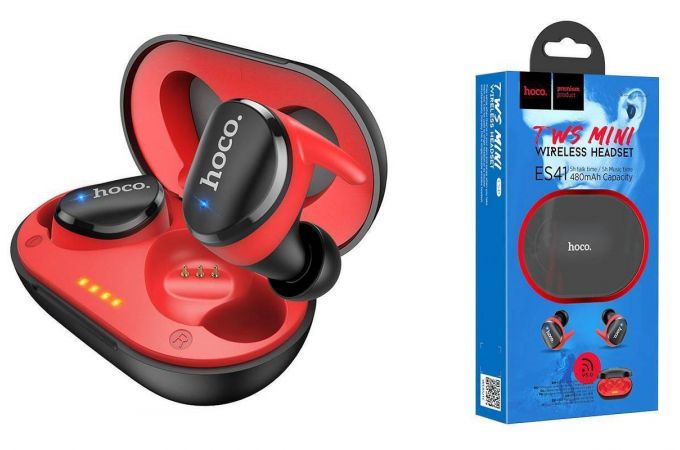 Наушники вакуумные беспроводные HOCO ES41 Clear sound TWS bluetooth earphone Bluetooth (черный)