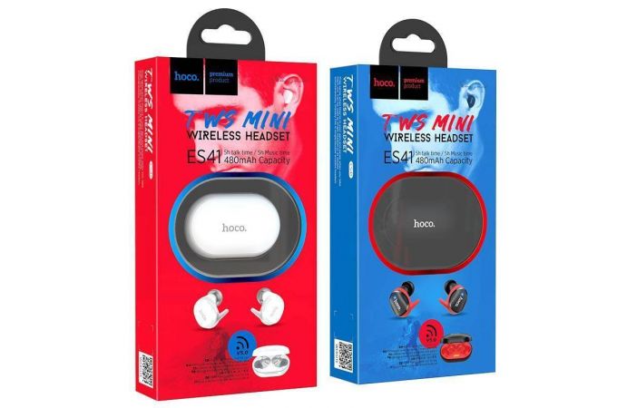 Наушники вакуумные беспроводные HOCO ES41 Clear sound TWS bluetooth earphone Bluetooth (белый)