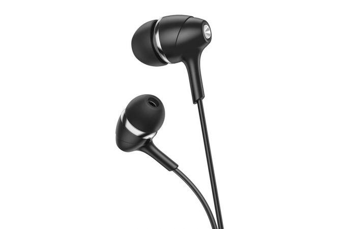 Наушники вакуумные проводные HOCO M76 Maya universal earphones (черный)