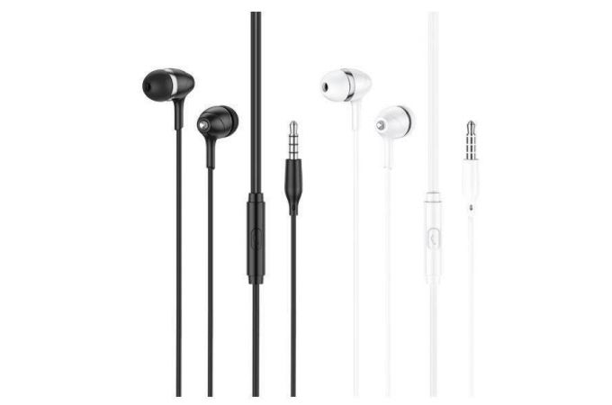 Наушники вакуумные проводные HOCO M76 Maya universal earphones (белый)