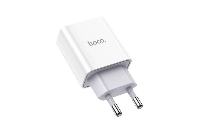 Сетевое зарядное устройство USB HOCO C81A Asombroso single port 2400mAh (белый)