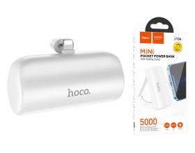 Универсальный дополнительный аккумулятор Power Bank HOCO J106  iPhone коннектор (5000 mAh) (черный)