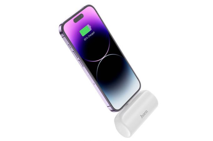 Универсальный дополнительный аккумулятор Power Bank HOCO J106  iPhone коннектор (5000 mAh) (черный)