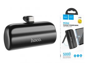 Универсальный дополнительный аккумулятор Power Bank HOCO J106 Type-C коннектор (5000 mAh) (черный)