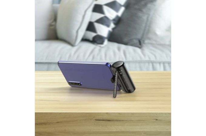 Универсальный дополнительный аккумулятор Power Bank HOCO J106 Type-C коннектор (5000 mAh) (черный)