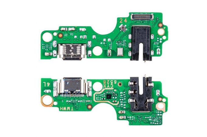 Шлейф для Tecno Spark 20 (KJ5) с разъемом зарядки + разъем гарнитуры (плата)