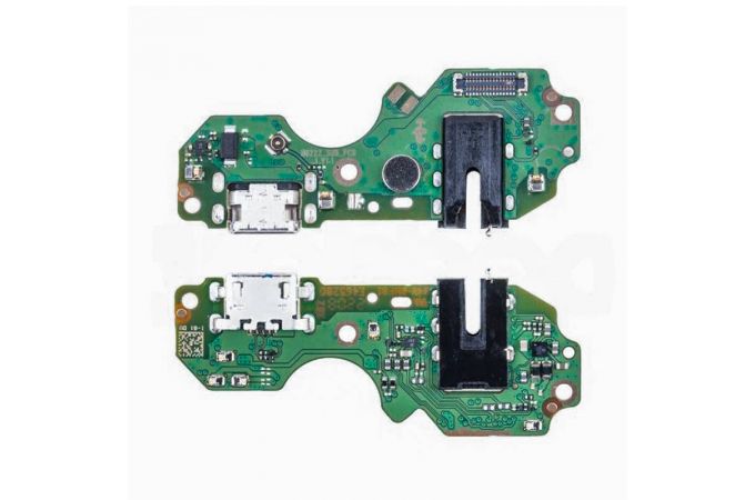 Шлейф для Infinix Hot 12i (X665B) с разъемом зарядки + разьем гарнитуры (плата) HQ